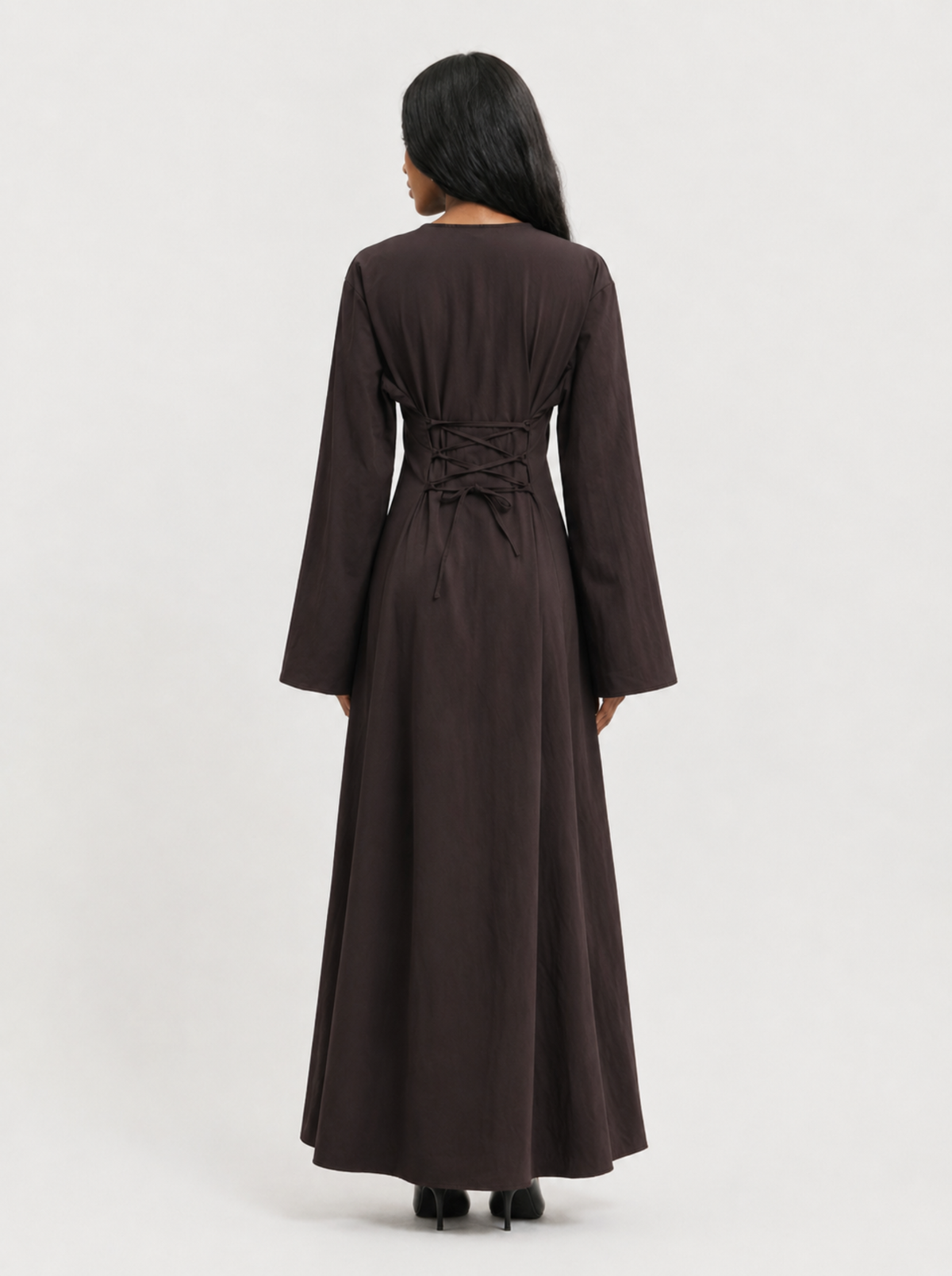 Robe longue boutonnée fluide & élégante — Margaux