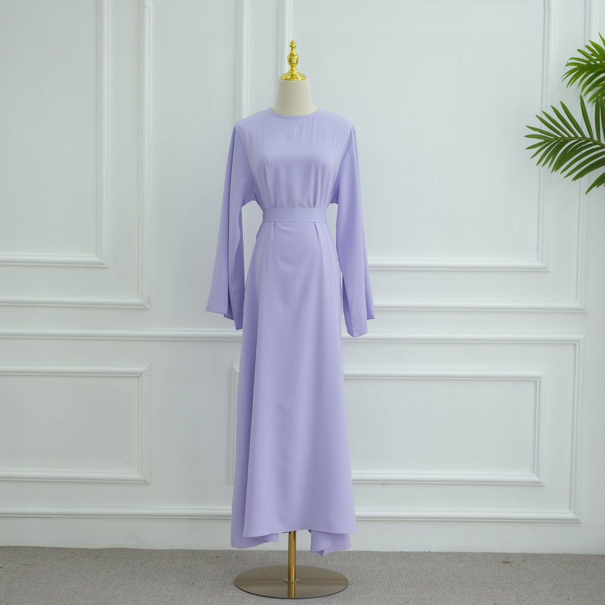 Robe longue fluide évasée en Nida — Ikram