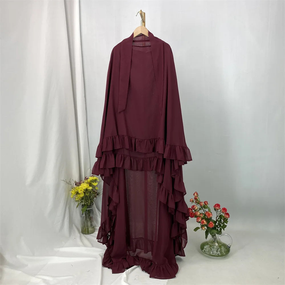 Voile élégant à carreaux superposés — Maissa