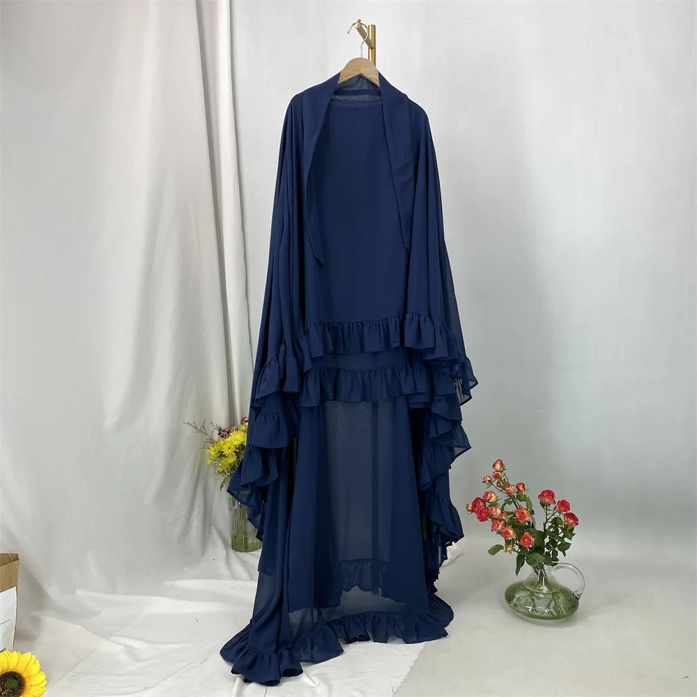 Voile élégant à carreaux superposés — Maissa
