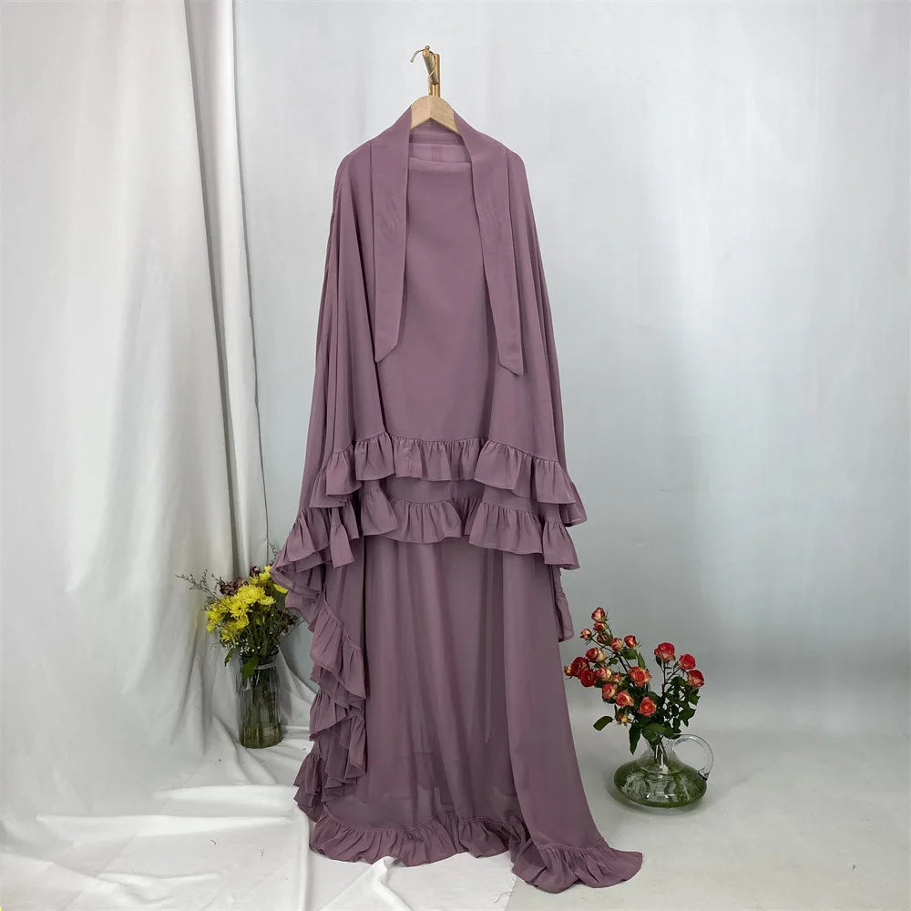 Voile Maissa — détail motif carreaux, finition délicate