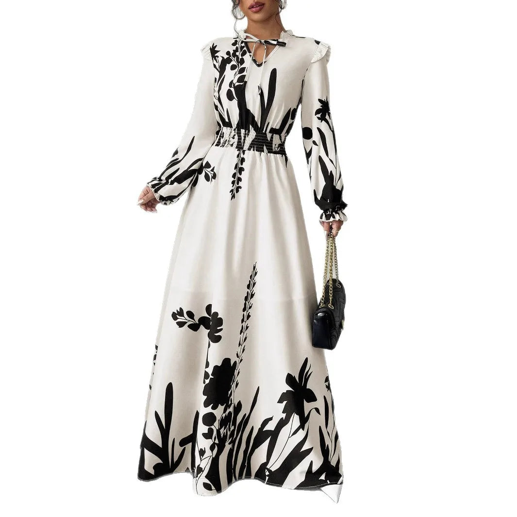 Robe Sabrine — détail de la ceinture et de la cintrure de la robe
