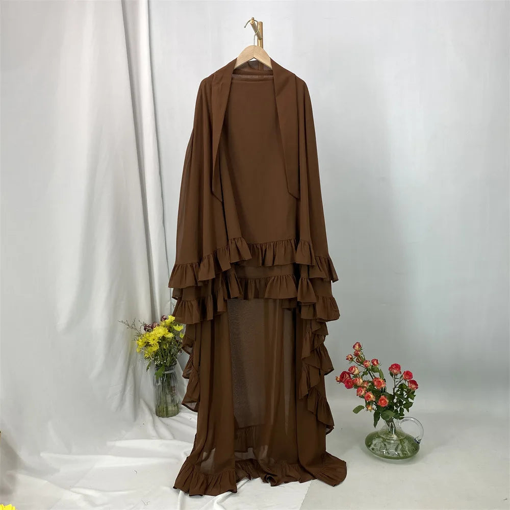 Voile élégant à carreaux superposés — Maissa