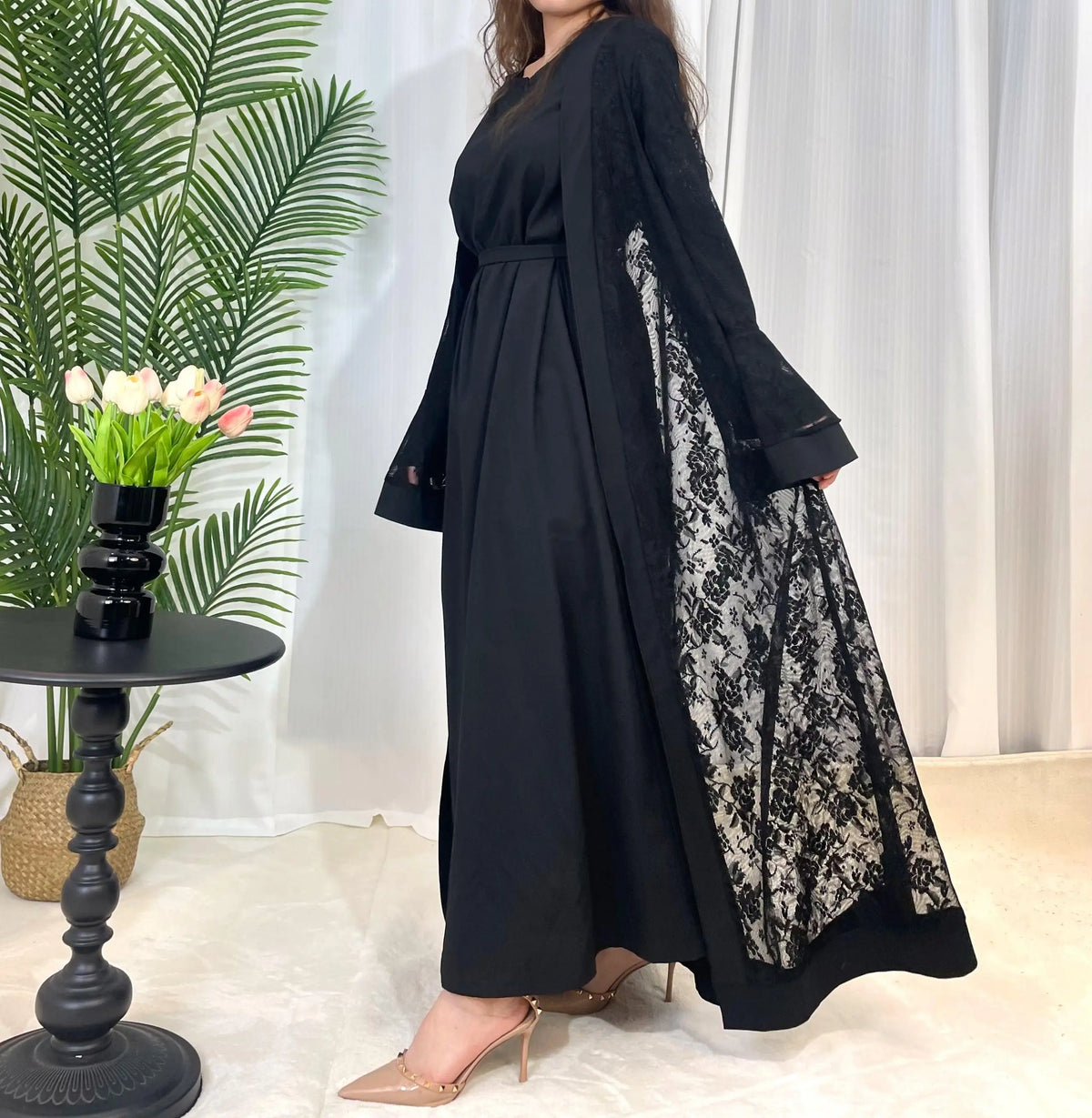 Ensemble Deux Pièces en Dentelle Robe & Veste — Dounia