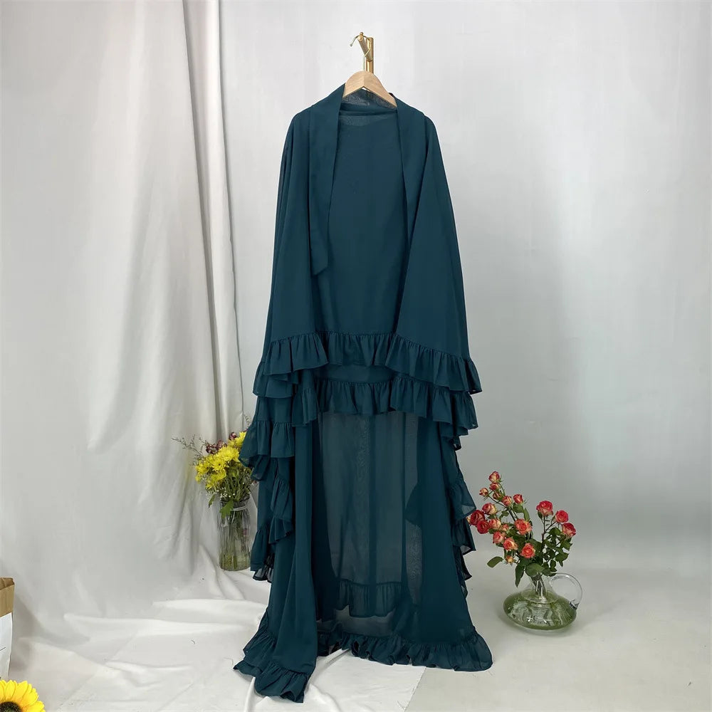 Voile élégant à carreaux superposés — Maissa