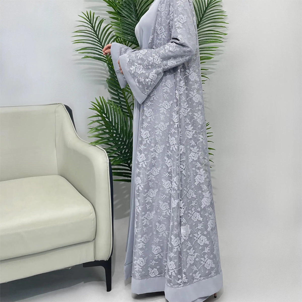 Ensemble Deux Pièces en Dentelle Robe & Veste — Dounia