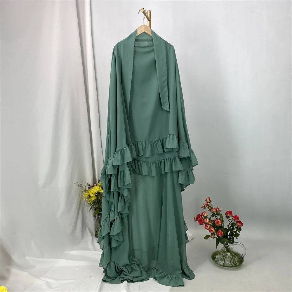 Voile élégant à carreaux superposés — Maissa