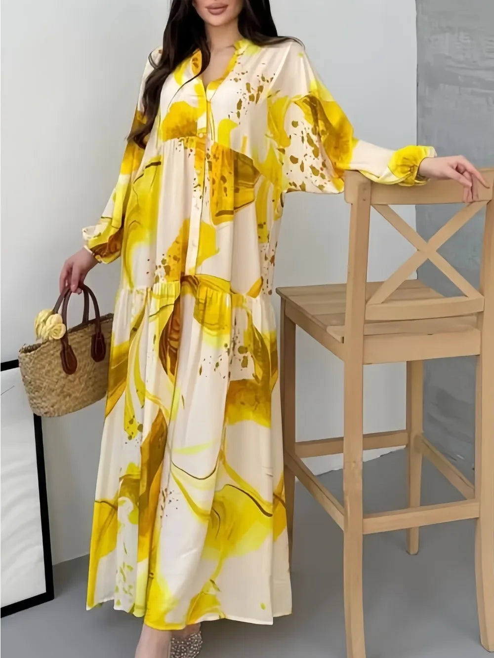 Robe Aya — vue de dos, coupe généreuse