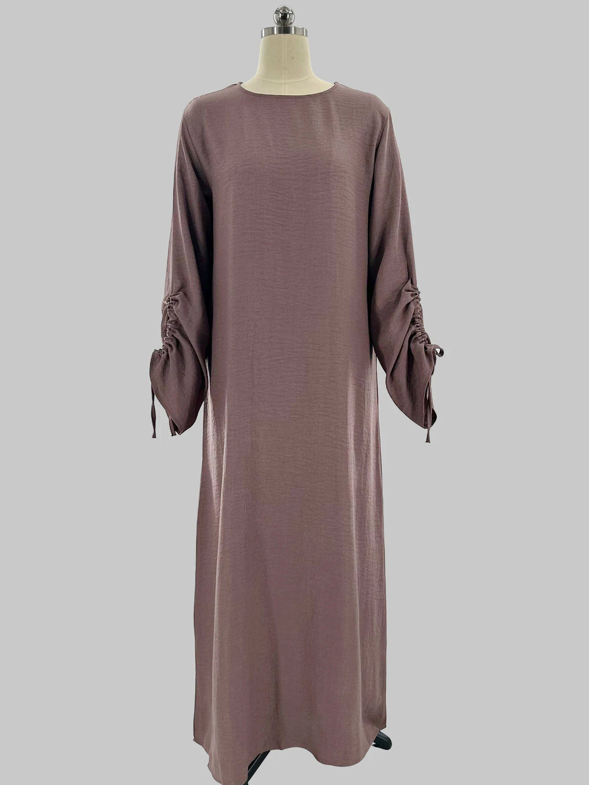 Robe longue fluide lacets manches — Aïcha
