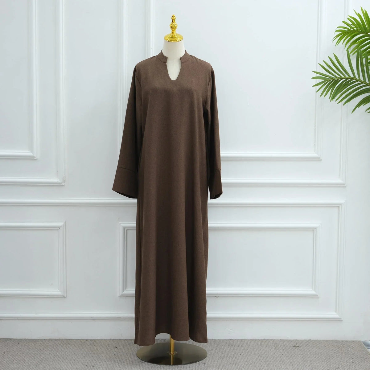 Robe maxi fluide manches larges à poches — Khadija
