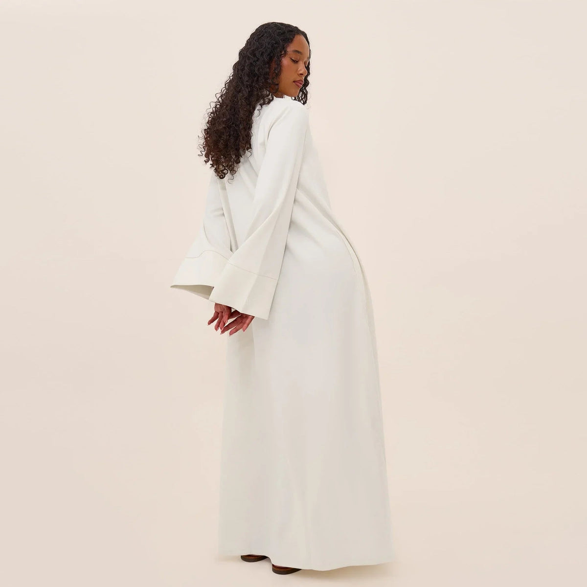 Robe maxi fluide manches larges à poches — Khadija