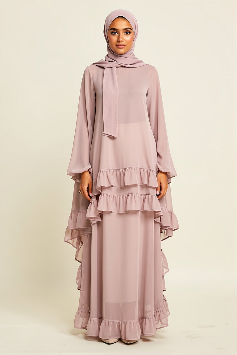 Maissa - ensemble volante rose porte